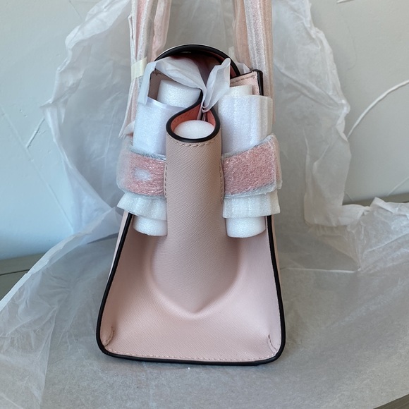 MICHAEL Michael Kors Pink and White Satchel - Picture 8 of 13